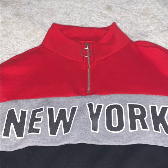 quarter zip cropped sweater - Picture 2 of 3